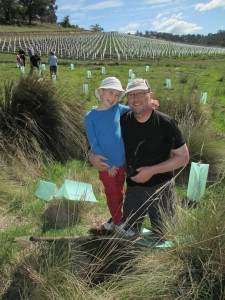 Skretting Australia Managing Director James Rose and his grandson.