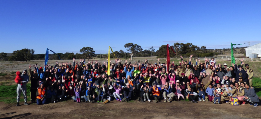 Tree planters at their tree planting day