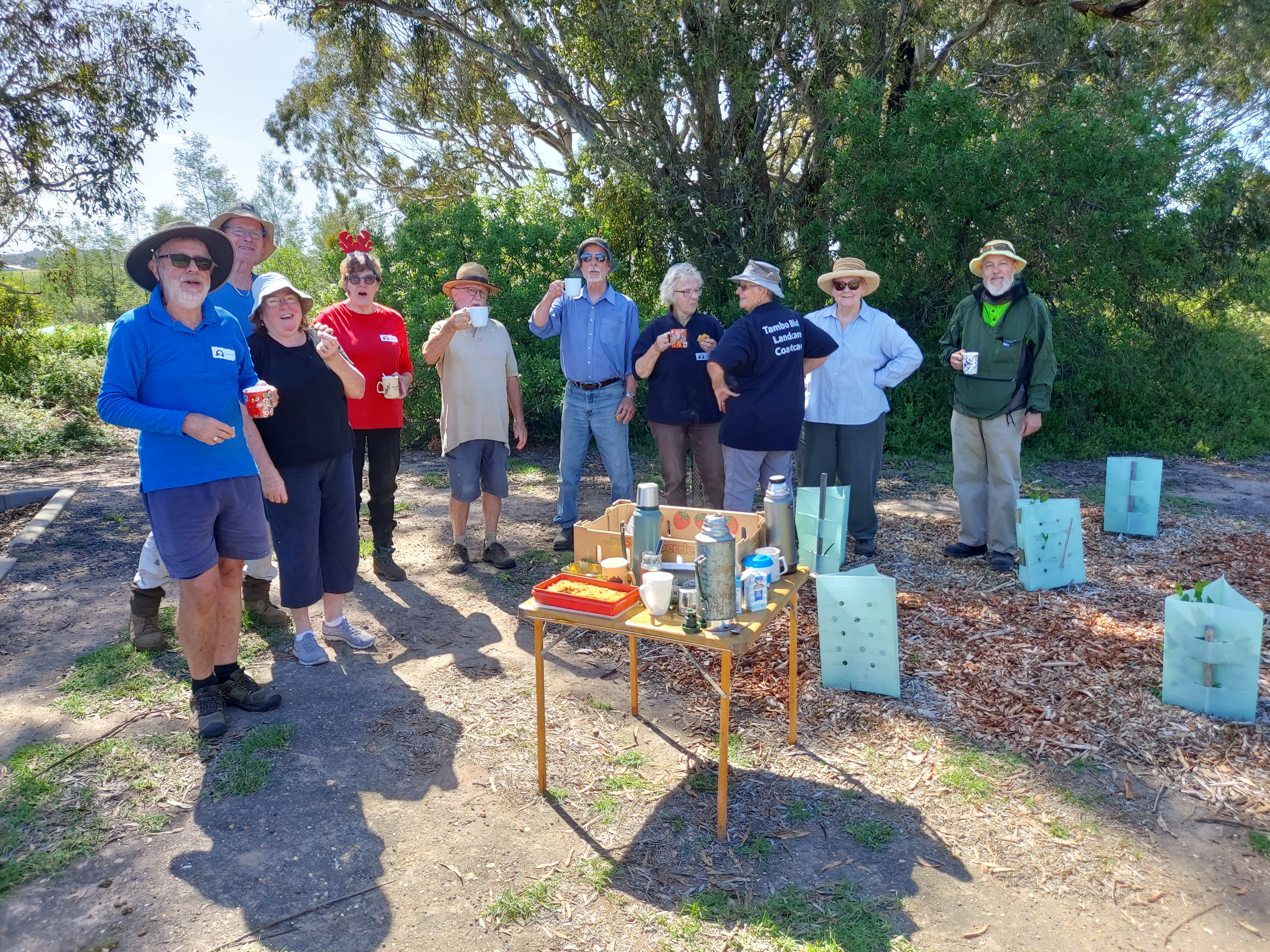 Group of tree planters from Tambo Bluff